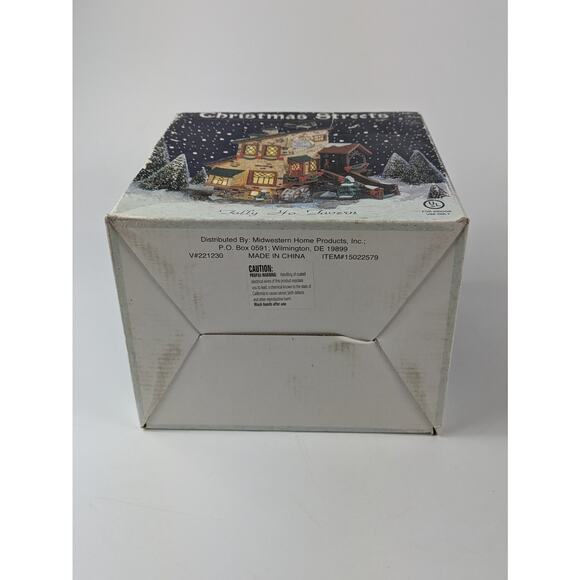 Christmas Streets Village Tally Ho Tavern Lighted Holiday Building Piece 1999 - Picture 13 of 16